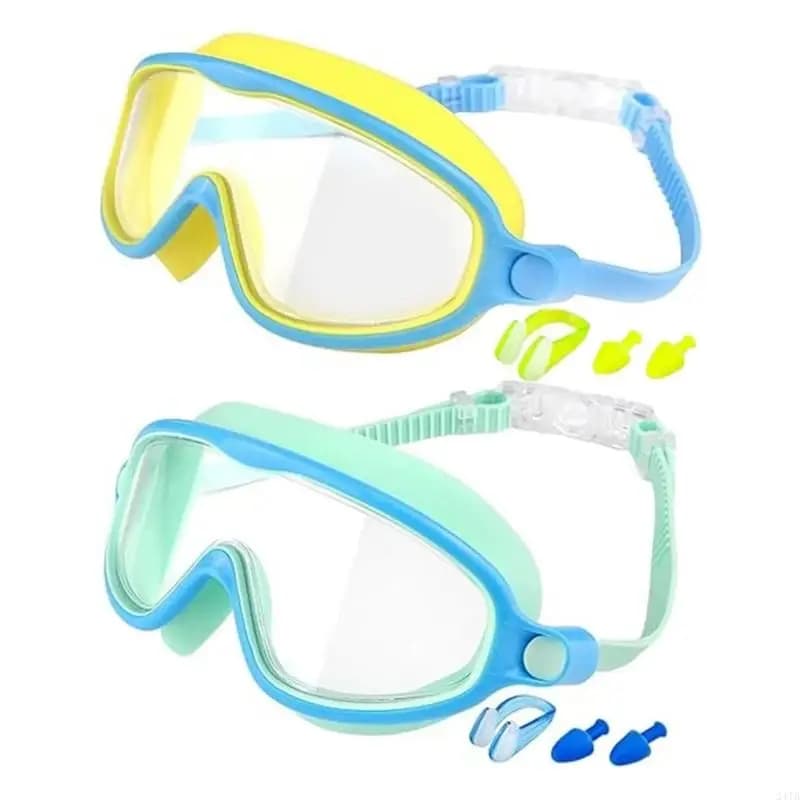 Children Swimming Goggles Water Frogs Resistant With Earplugs And Nose Clip