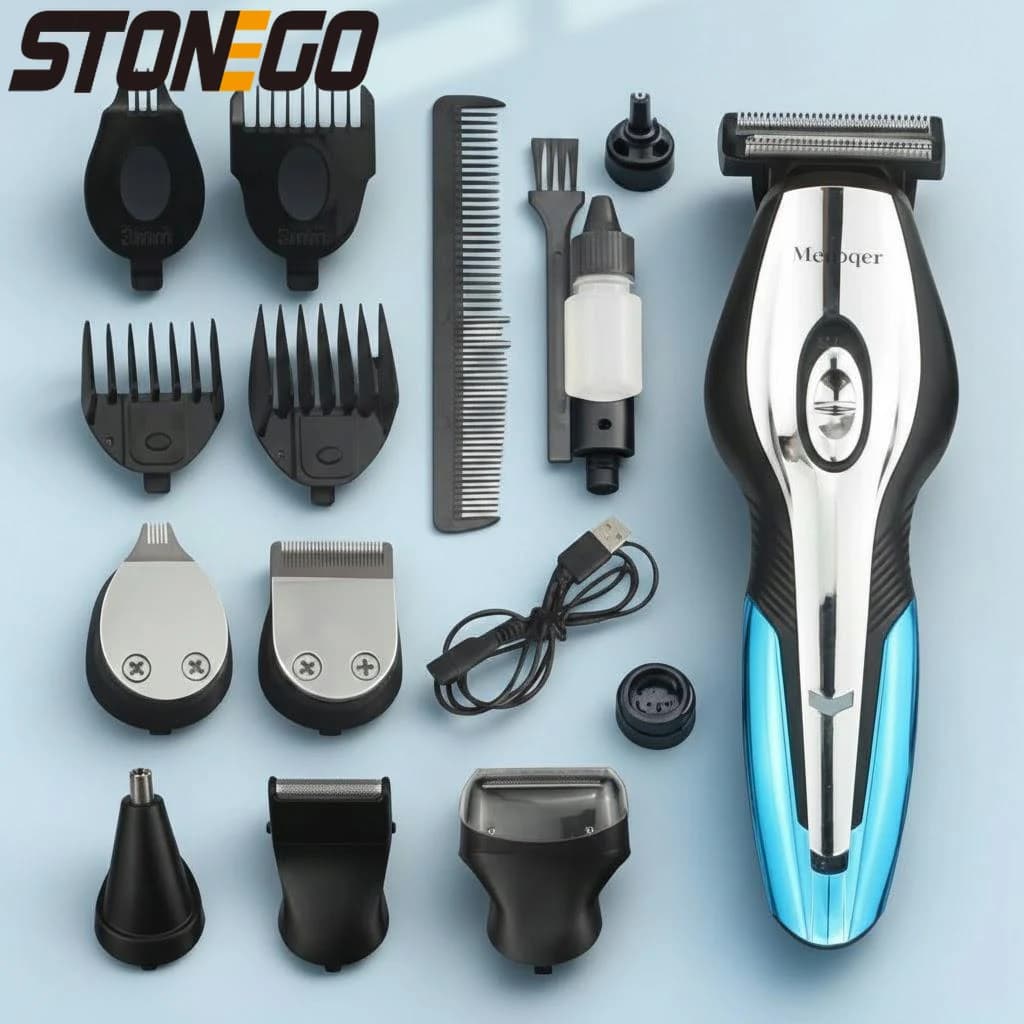 No Wire Reloading Haircut Kit for Man, Shaver for Barba, Naso and Earrings Remover Tool