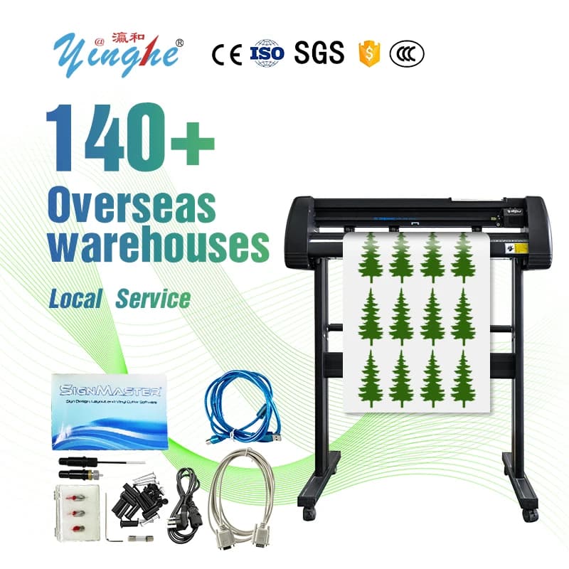 Yinghe 720J Plotter Cutter High Quality 2ft Signmaster Vinyl Sticker Pu Automatic No Contour T Shirt Cutting Plotter Machine