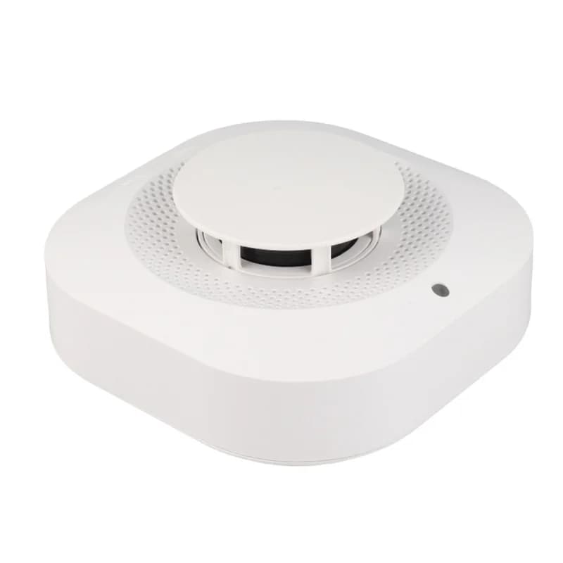 Dispositivo Intelligente di Rilevamento Fumo Wireless Tuya Zigbee 360 ° Rilevatore di fumo domestico a induzione con allarme sonoro e luminoso e protezione da cortocircuito