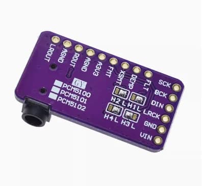 1 pcs Module Decoder DAC PCM5102 I2S GY-PCM5102 for Raspberry Pi, Digital Audio Card pHAT Size