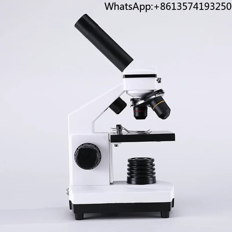 Microscopio Monoculare 2000x con Luce LED, Giocattolo Scientifico per Lezioni di Biologia