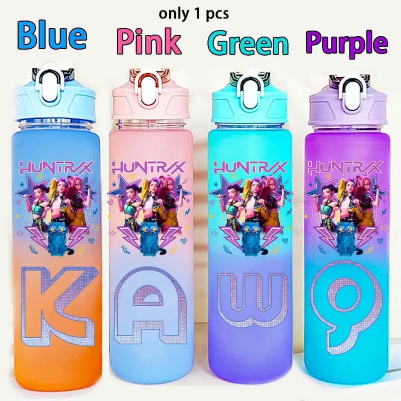 750ml K-Pop Plastic Water Cup Drinking Bottle Gourde Cups Kpop Warriors Gourd Drinking Bottle Birthday Gift