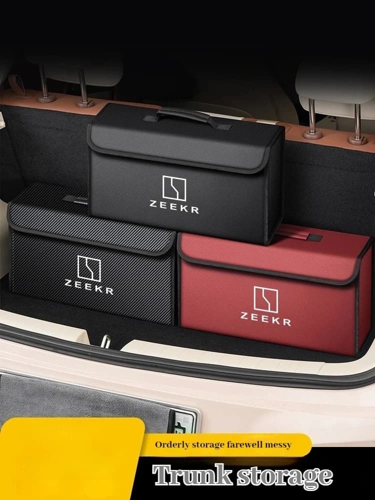 For ZEEKR 001 007 009 001FR 007GT X MIX 7X 9X Auto Accessories Car Trunk Storage Box Organizer Foldable Container Bag