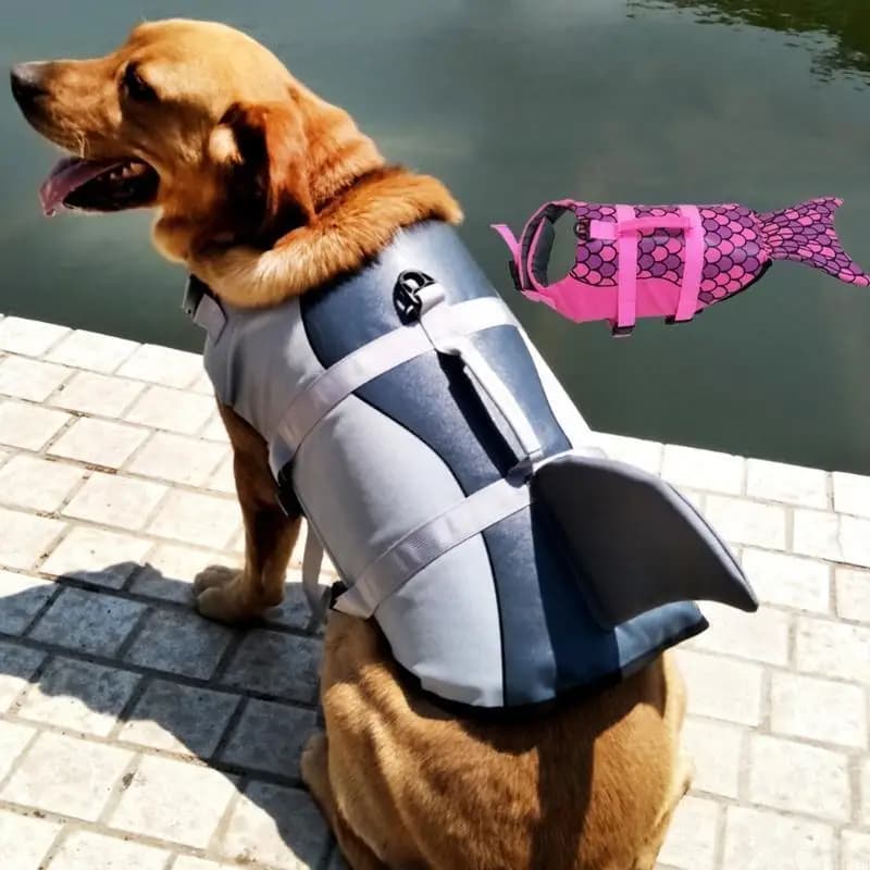 F19B Pet Dog LifeJacket Dogs Swimming Life Vest Outdoor Sports Pet Boating Life Coat
