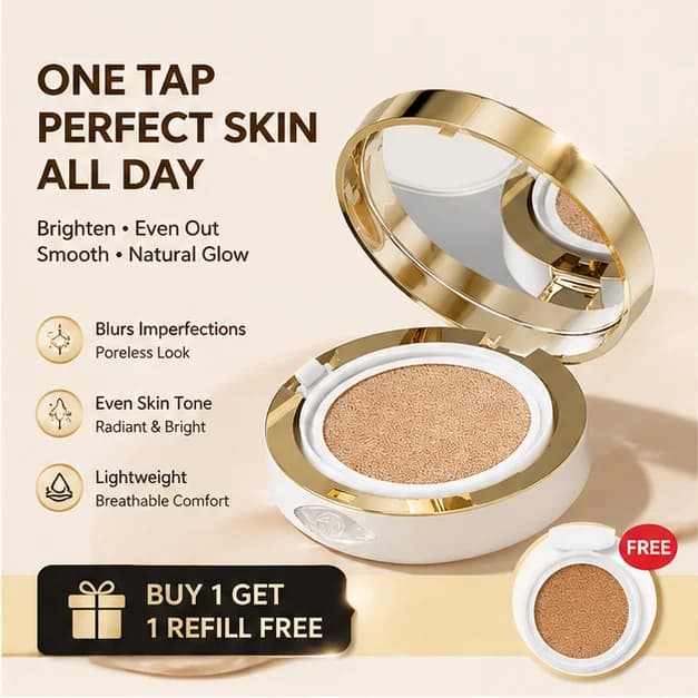 KATELYN Makeup Hydrating Air Cushion Foundation,Effective Coverage and Natural Brightening Foundation,Long Lasting