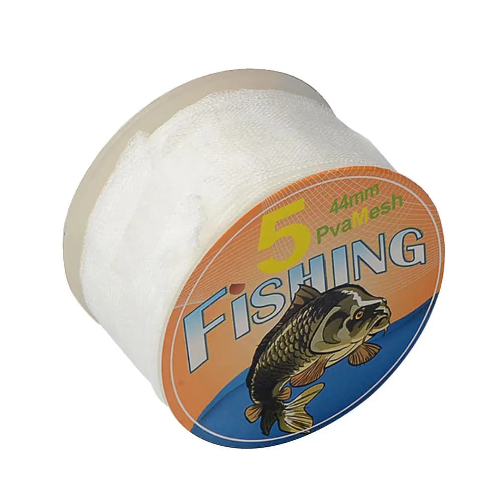 Rete in PVA Idrosolubile da 5M per Esche da Pesca alla Carpa, Micromesh Fine 25mm 37mm, Dissoluzione Rapida in Acqua Fredda, Ecologica