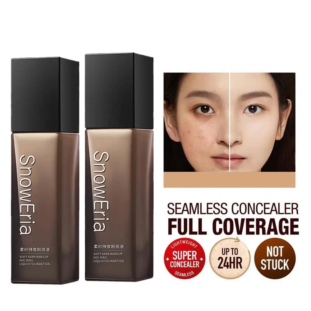 Correttore viso 7 colori Impermeabile Copertura completa Idratante a lunga durata Fondotinta liquido liscio Cosmetici per il trucco