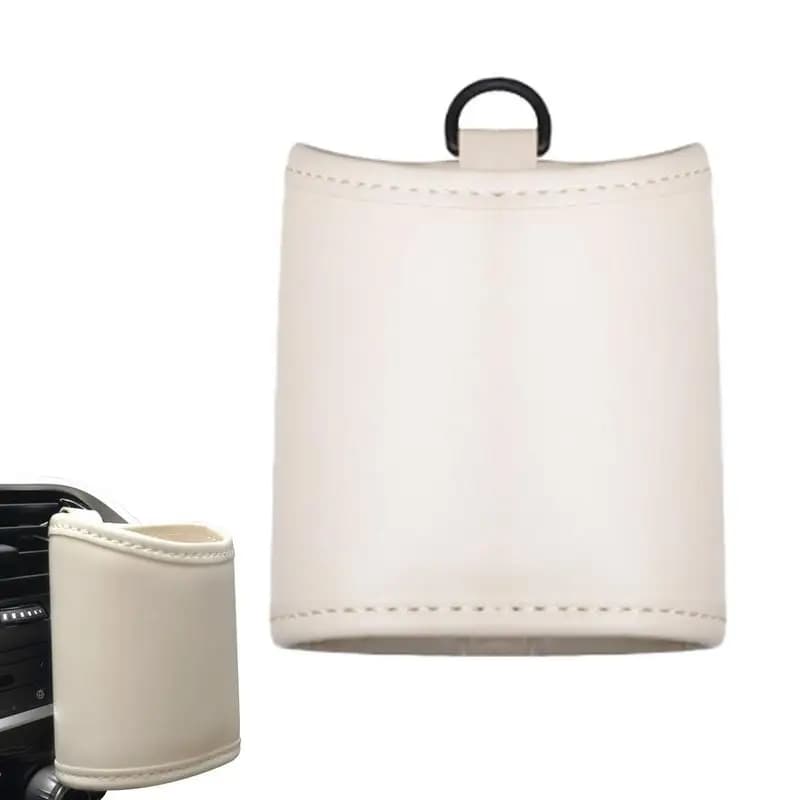 Borsa portaoggetti per presa d'aria per auto presa d'aria per auto in pelle universale organizzatore per occhiali da sole organizzatore tascabile per sfiato per auto multifunzionale per