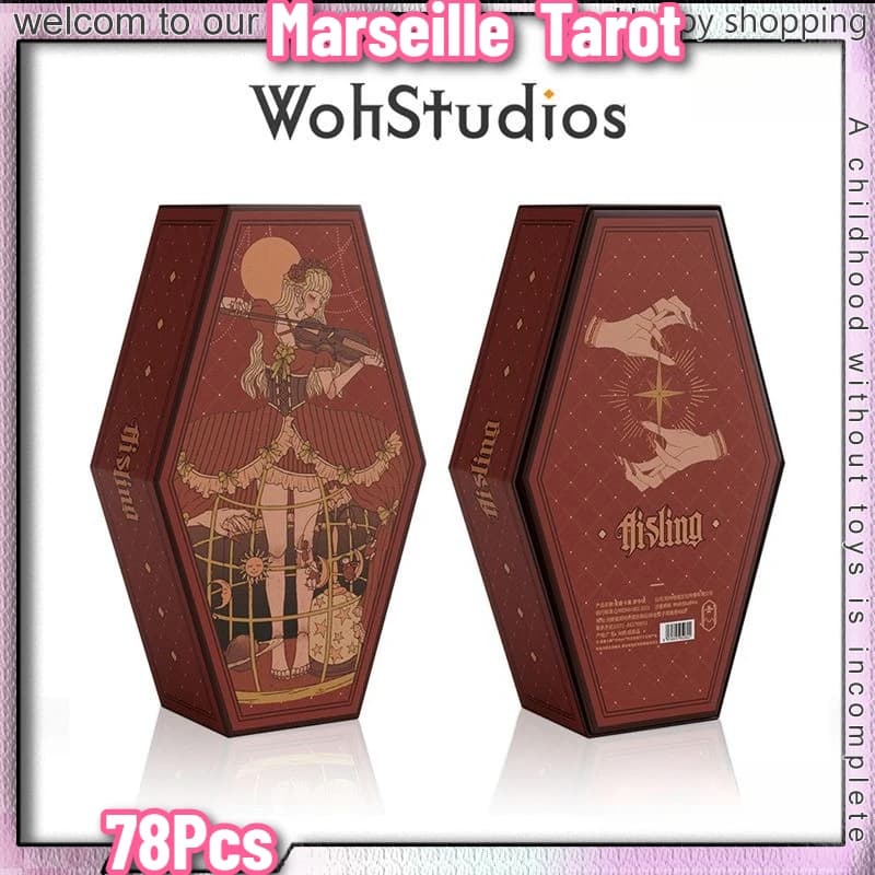 Dream Mirror Tarot Cards Marseille Tarot Style 78Pcs Weird Shape Tarots Divination Oracle Card Board Game Tarot Deck Gift Toys