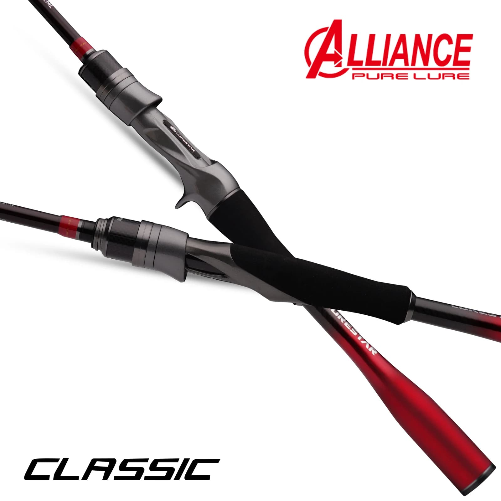Canna da Pesca Classica in Carbonio ad Alto Modulo per Spinning e Casting, con Anelli LS, per Lanci Lunghi, Misure 1.98m 2.1m 2.28m 2.4m 2.58m per Pescatori