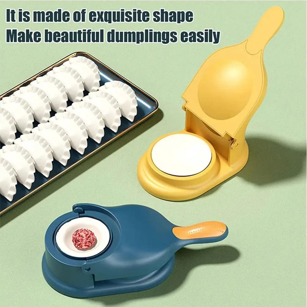 Kit 2 in 1 per Fare Ravioli, Pressa Manuale per Impasto, Macchina per Empanadas e Ravioli, Strumento per Modellare l'Impasto