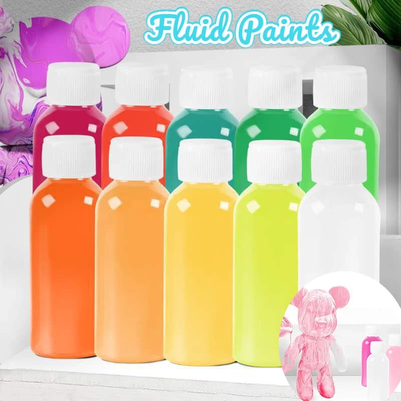30ml Acrylic Fluid Painting Paint Creative Painting Fluid Bear DIY Coloring Art Graffiti Materials