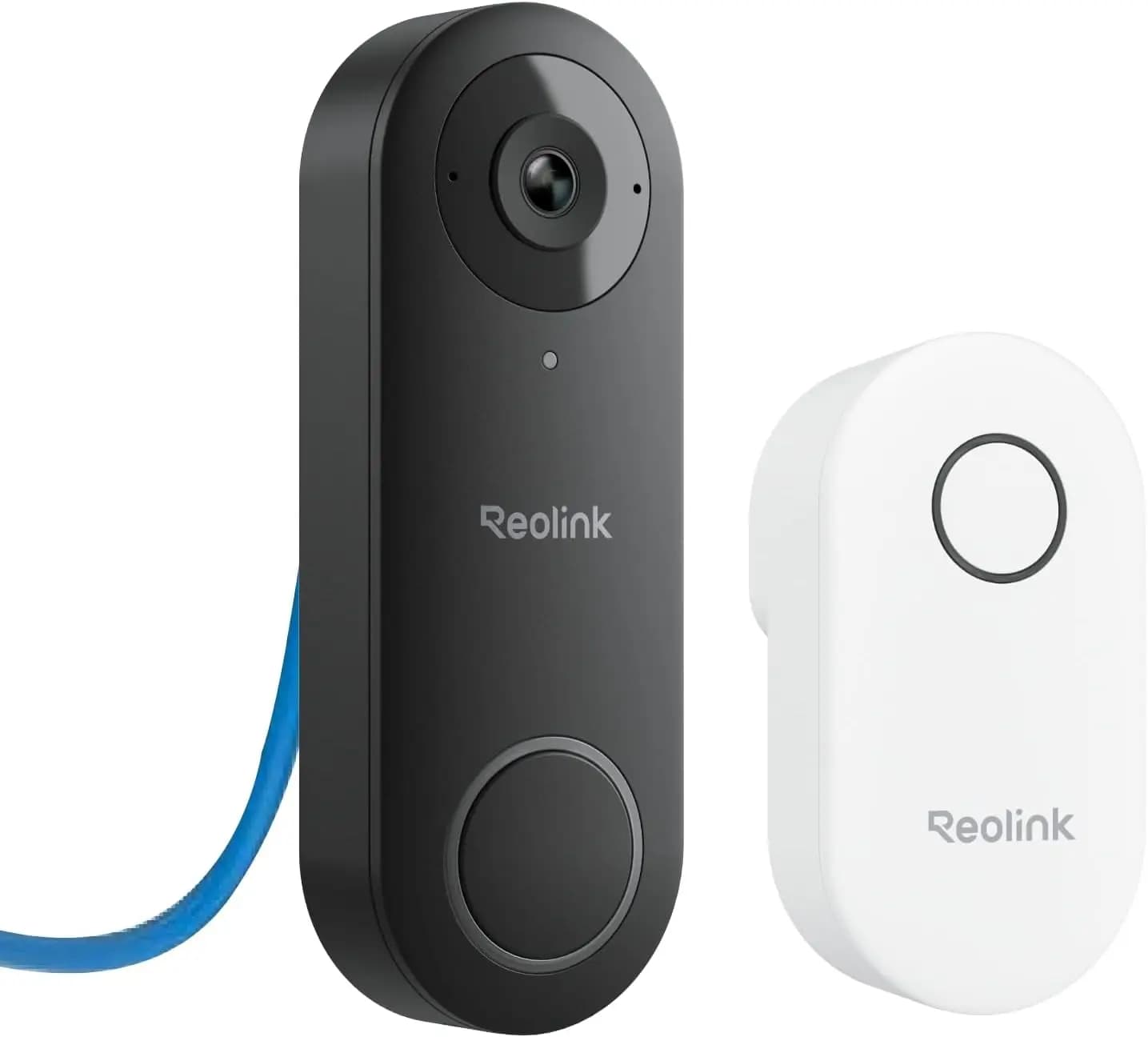 Videocitofono PoE 2K con Campanello, 180° ° Visione a 360°, Comunicazione Bidirezionale, Senza Canone Mensile, Plug & Play per Sicurezza Esterna