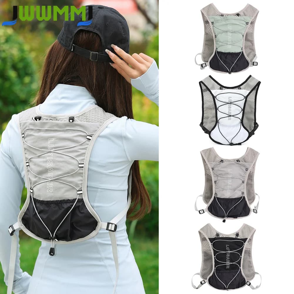 1PCS Running Vest for Women & Men, Lightweight 160g Hydration Backpack, 5L Pack for Trail Running, Hiking, Cycling, Jogging