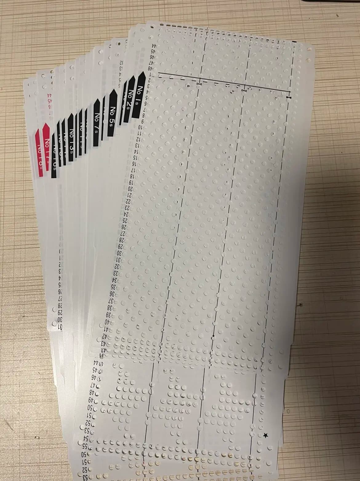 20 pz. Ricambi Brother per Macchina Tessile, Set Carte Modelli KH868 (1-20)