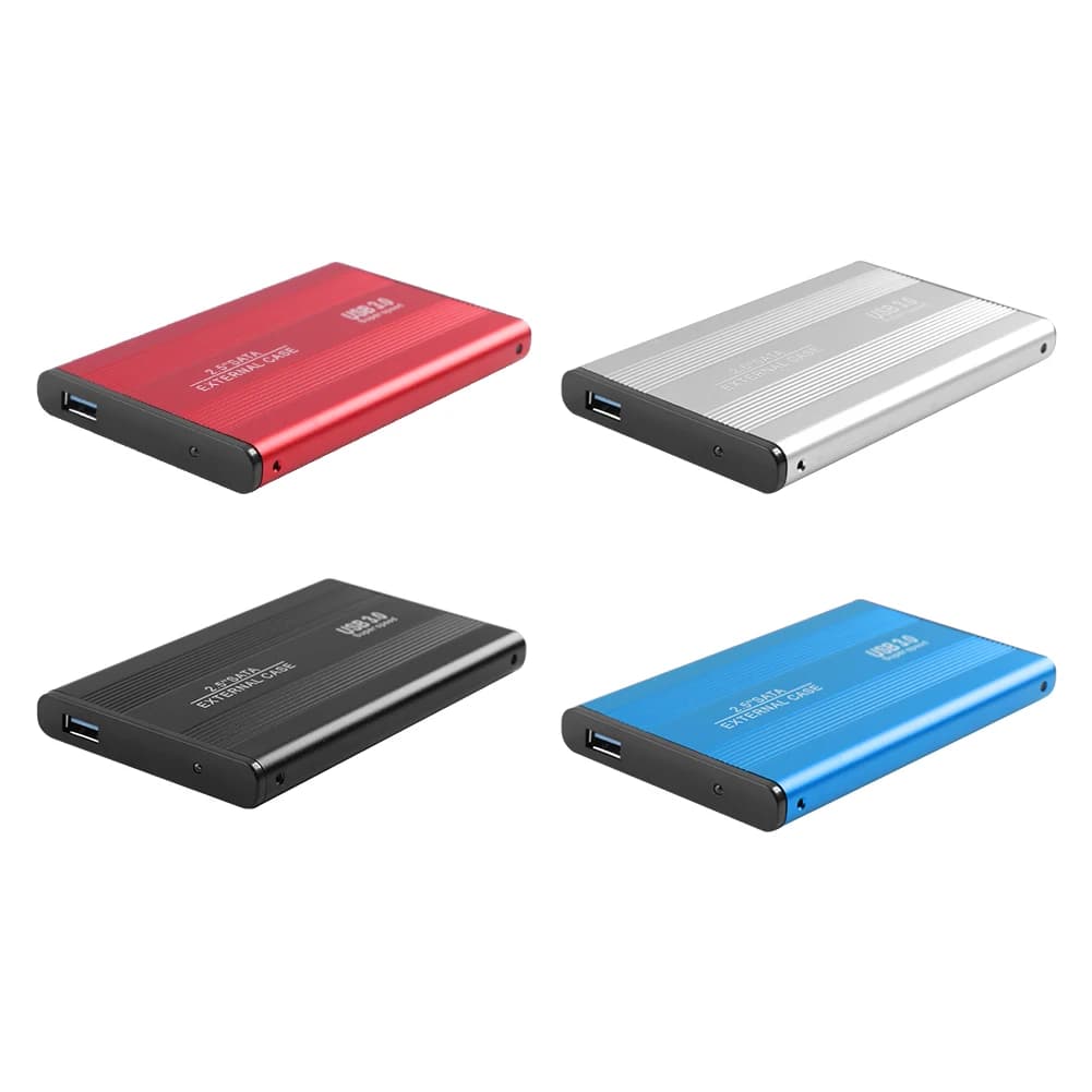 VODOOL custodia in lega di alluminio da 2.5 pollici HDD da USB 2.0 a SATA custodia per disco rigido esterno per scatola da 2.5 "HDD SSD Mobile