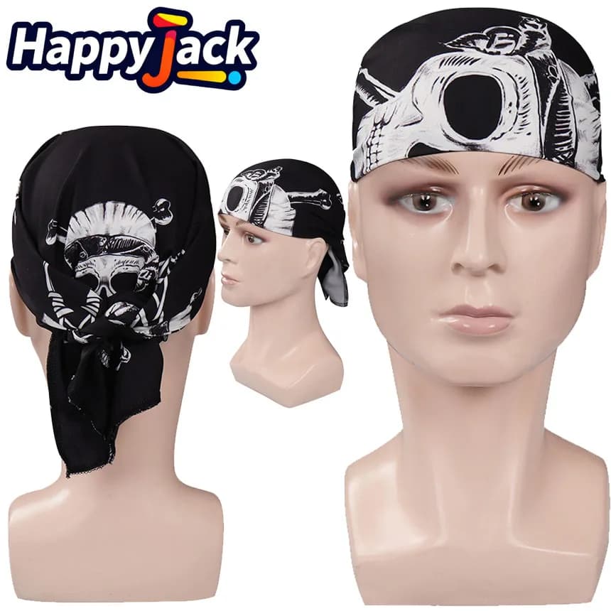 Eddie Munson Cosplay Sciarpa con teschio Fascia TV ST Stagione 4 Travestimento da uomo Copricapo Accessori per costumi da festa di Halloween Regali di scena