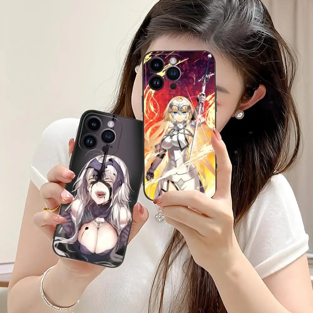 Fate Jeanne Alter Phone Case for iPhone 16 15 14 13 12 11 X XR XS 8 7 Pro Max Plus Mini Black Cover Cellphones Smartphone