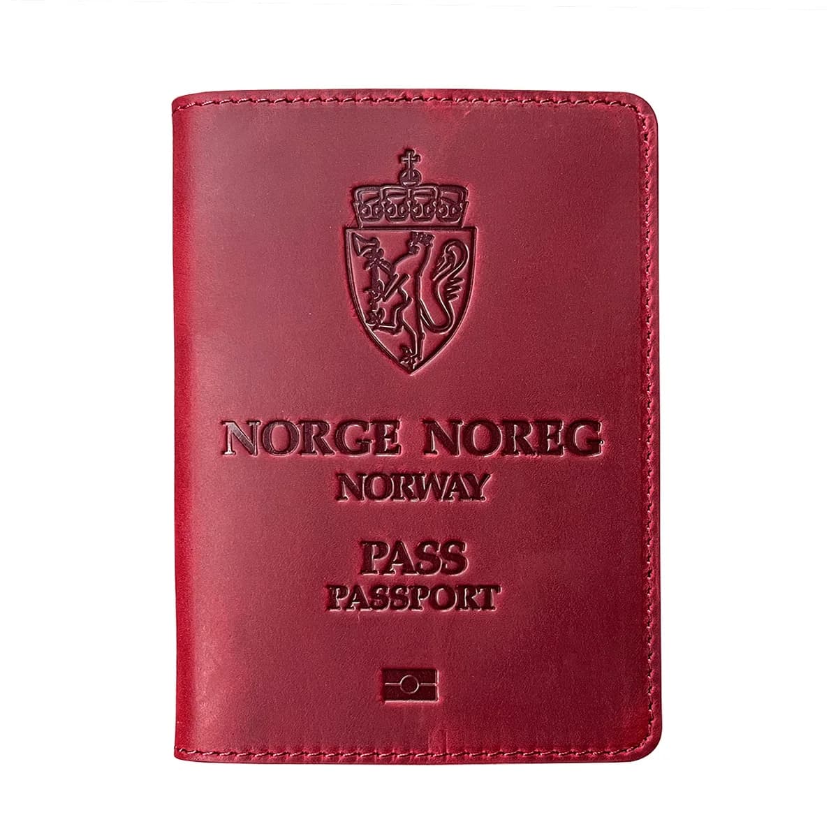Copertina del passaporto del regno di norvegia in vera pelle di vacchetta norvegia Kongeriket Norge porta passaporto 100% vera pelle