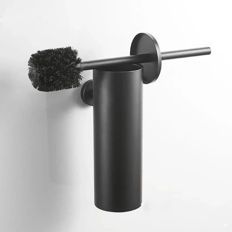 Scopino per WC con supporto per bagno Porta scopino per WC Scopino per WC Scopino per WC a parete Nero