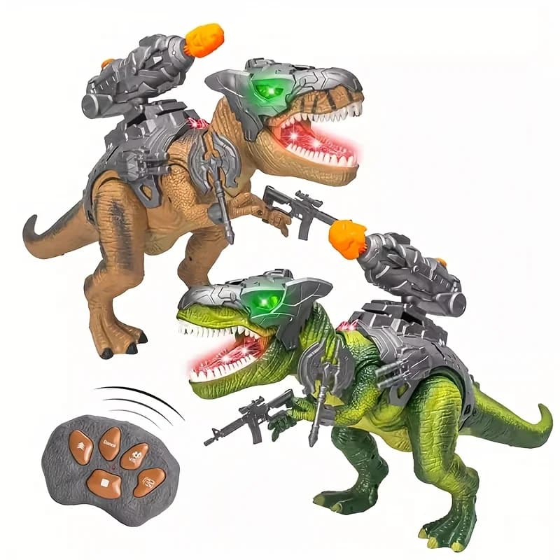 Giocattolo dinosauro in lega simulata, RC T-Rex, Run & Roars, effetti sonori integrati, regalo di compleanno per bambini dai 3 anni, con telecomando, batterie