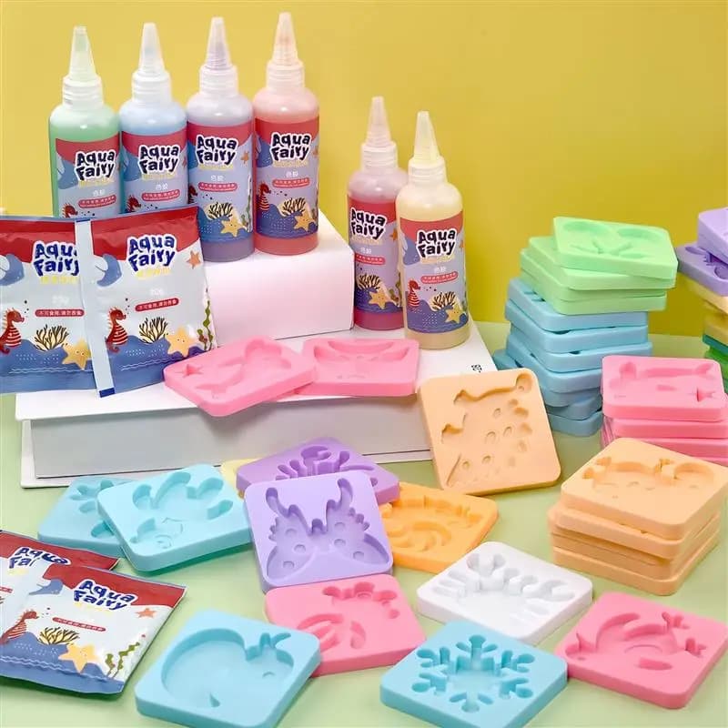 FAI DA TE Elfo D'acqua Gel Magico Stampo Oceico 3D Aqua Fairy Gel Kit Fatti A Mano Con Pigmenti Specializzati Artigianato Giocattoli Educativi Regalo