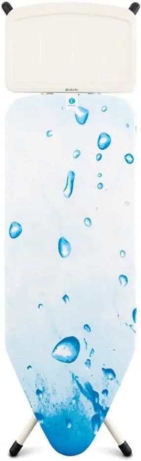 Asse da Stiro XL Comfort con Generatore di Vapore, Copertura Fairtrade Grande, Altezza Regolabile, Poggiatesta XL Pieghevole Anti-Collapsamento con Blocco di Sicurezza