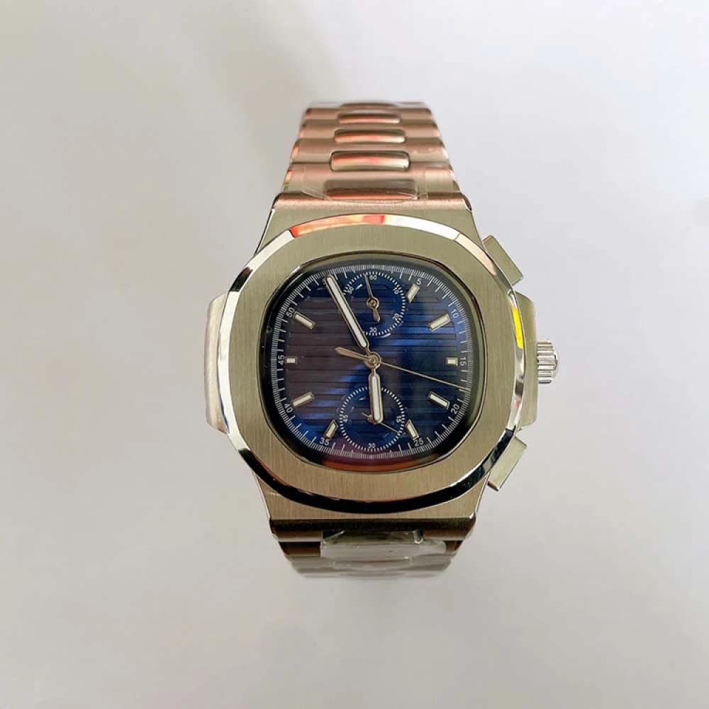 New men's watch with 41MM modification without logo sapphire crystal bracelet 316L Nautilus style quartz watch with VK61 movement