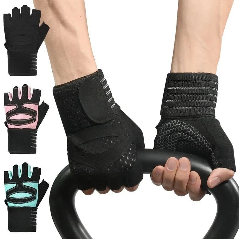 GOUNOD Weightlift Gloves Support for cuffs Breathable Bodybuilding Powerlifting Gymnastic Gloves Fitness Training