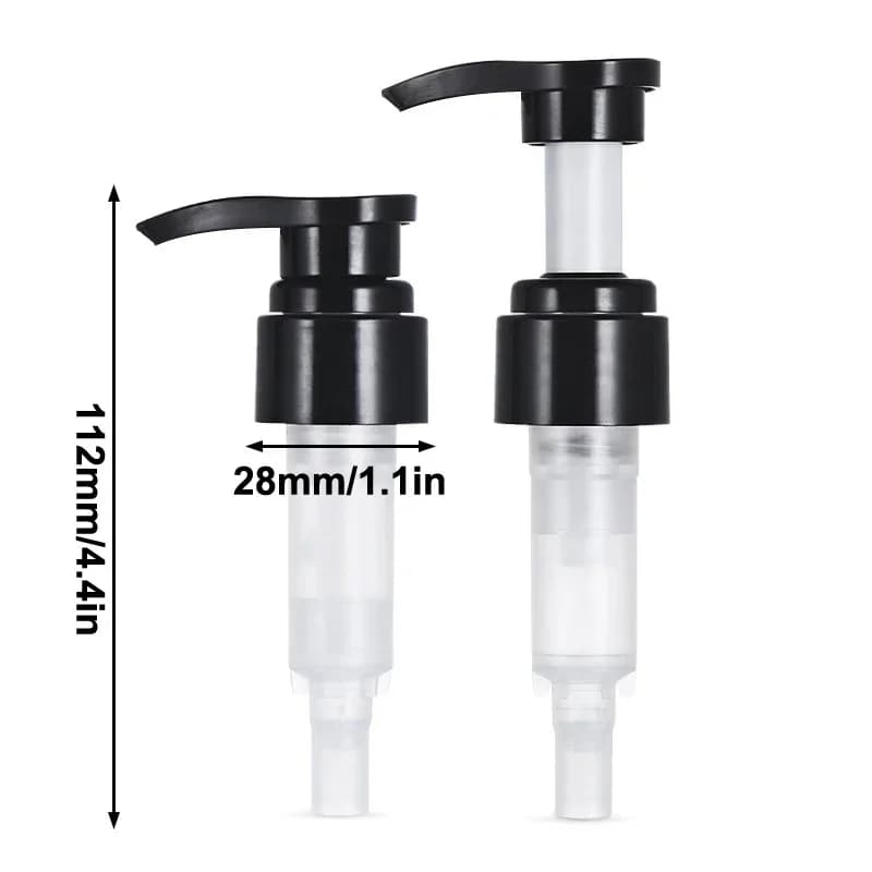1/3PC PP Pompa di Sapone Dispenser di Liquidi Testa Rotonda Tipo di Spinta Con 28 Filettatura Bottiglia Da Bagno Presse Ugello Tubo di Lozione Per Accessorio Da Bagno