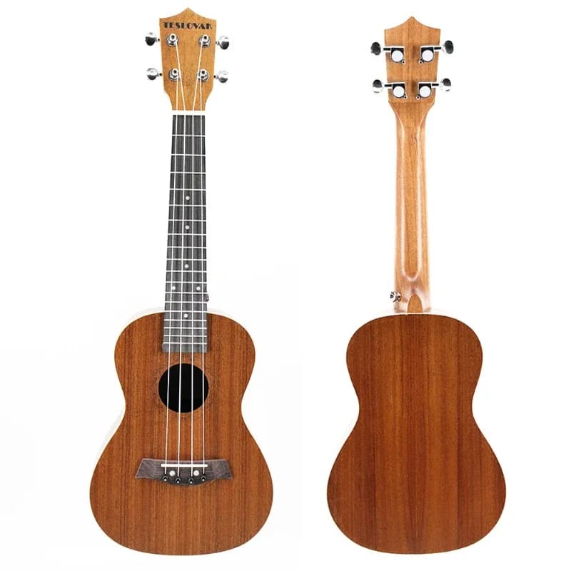 23 Shabili piccola chitarra, bordatura bianca, ukulele con manopola chiusa
