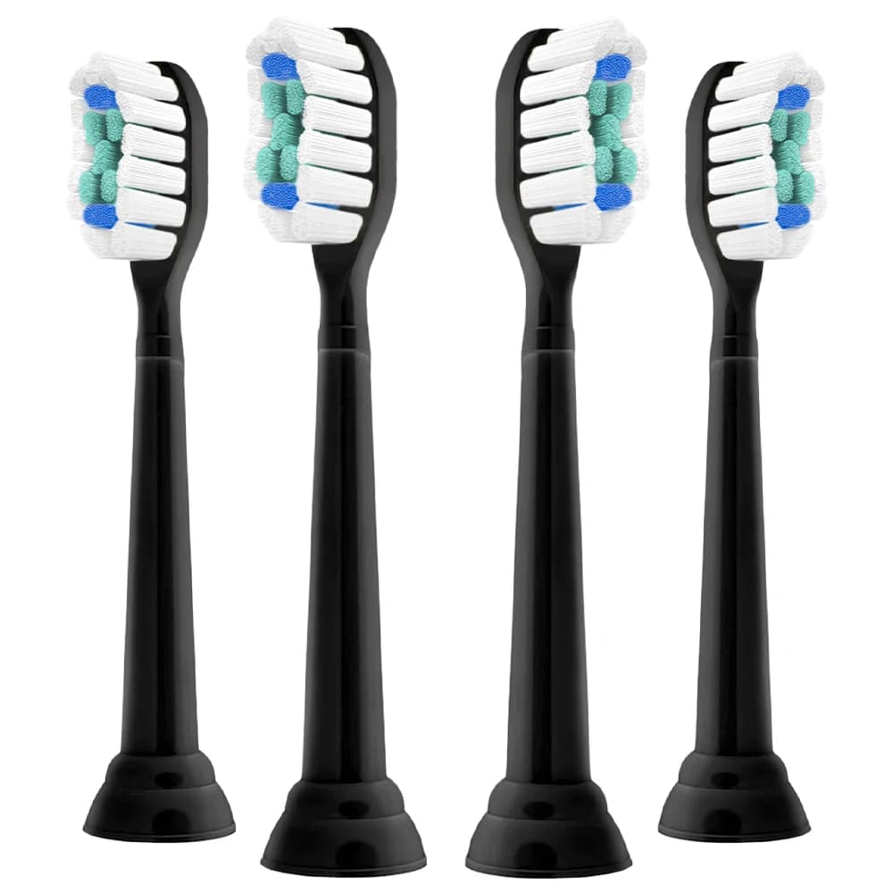 4 testine di ricambio Sonic compatibili con lo spazzolino elettrico Philips Sonicare, ricariche professionali per testine di spazzolini da denti