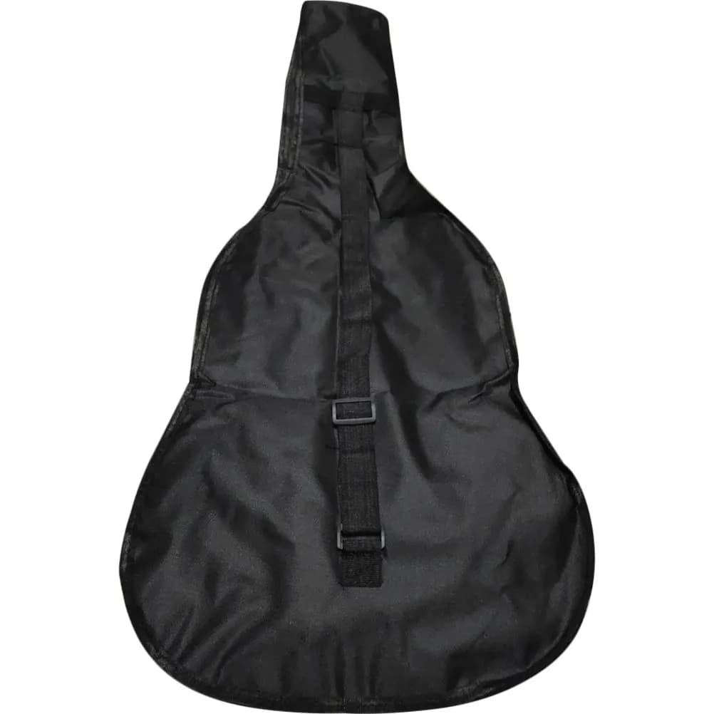Zaino per Chitarra Impermeabile da 38 Pollici Nero con Ampia Tasca Frontale, Doppia Cerniera, Maniglia per il Trasporto e Tracolla per Chitarra Acustica ed Elettrica