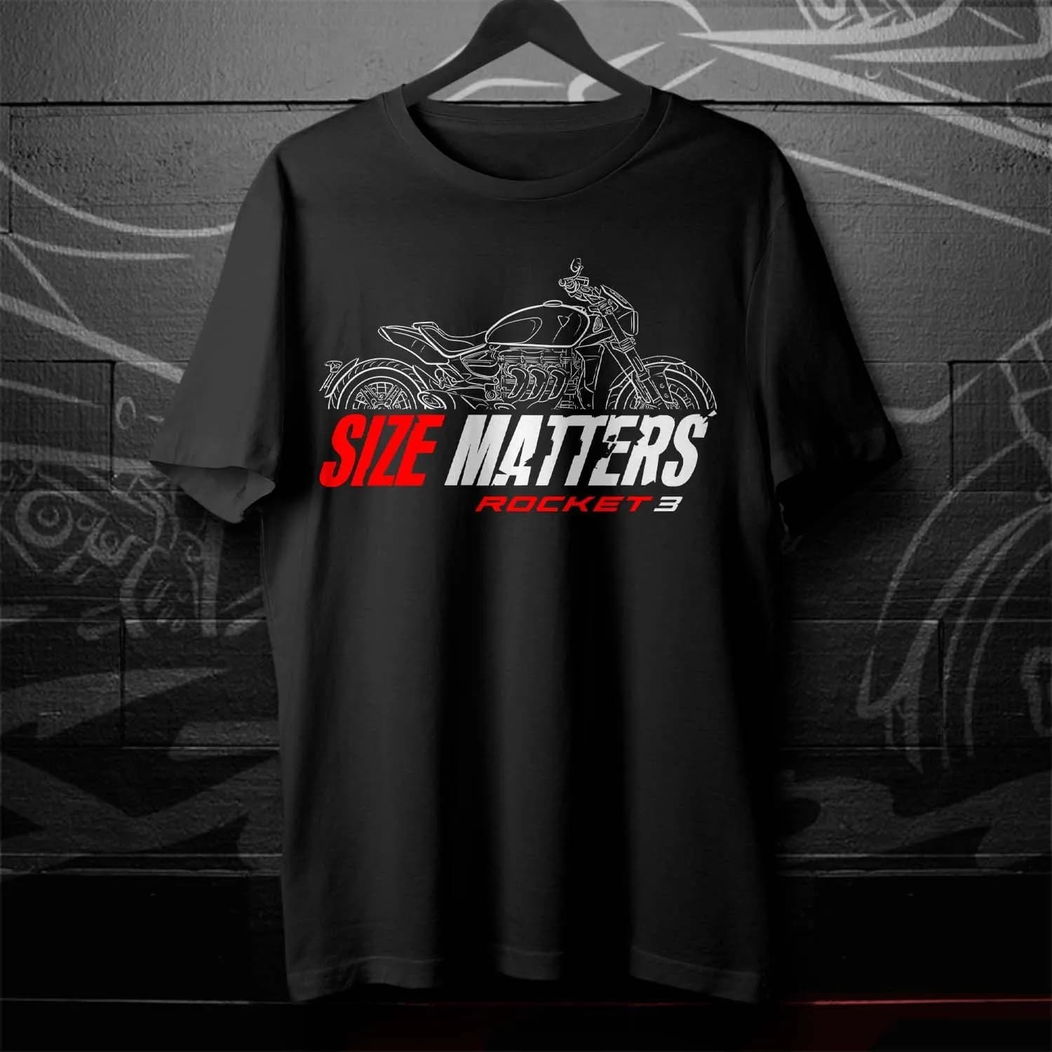 Nuova maglietta per fan di Rocket 3 GT R TFC 2020-2024 - T-shirt da moto in cotone per uso quotidiano, adatta sia per uomo che per donna