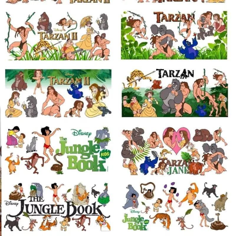 Animated DTF UV Transfer Stickers DIY for 16 oz Libbey glasses, waterproof cup decorations.