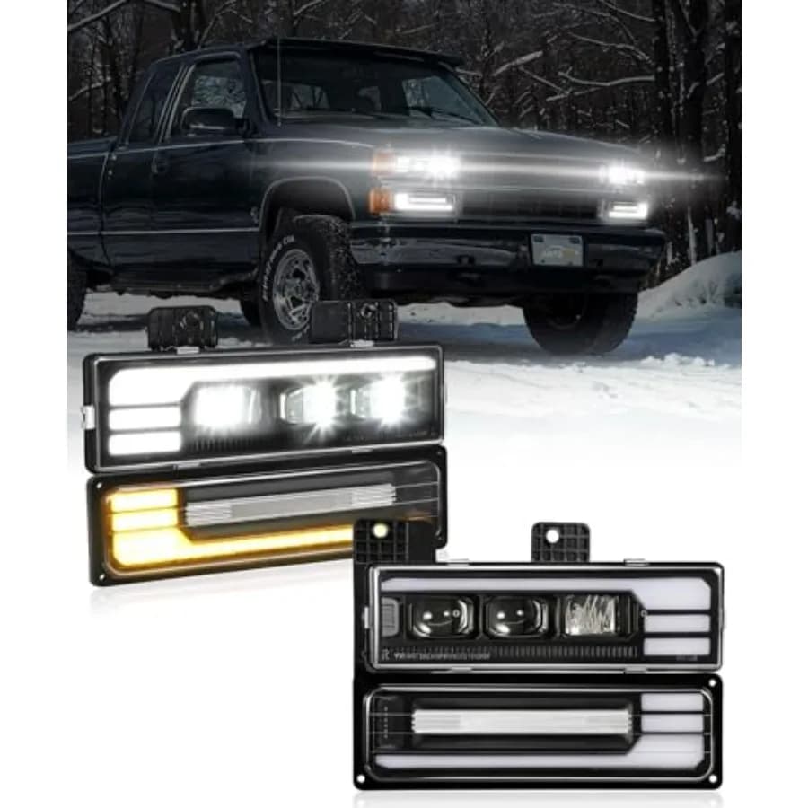 Fari a LED con animazione di avvio, omologati DOT, DRL, indicatori di direzione sequenziali, luci abbaglianti/anabbaglianti, ricambio per OBS Tru