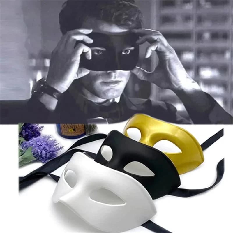Maschere per travestimento Puntelli Maschera per il viso Coppia Veneziano Costume cosplay Carnevale di Halloween Prom Party Copricapo Maschere per gli occhi divertenti