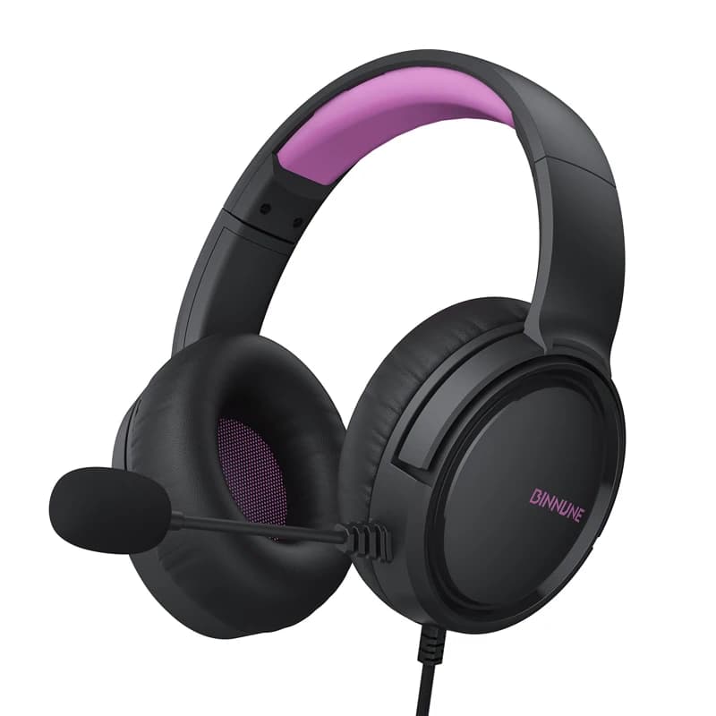 BINNUNE BG02 Cuffie da gioco cablate con microfono per PS 4 | 5 cuffie da gioco Xbox1 con microfono per PS4 PS5 Xbox Series X | S Xbox 1 PC NS