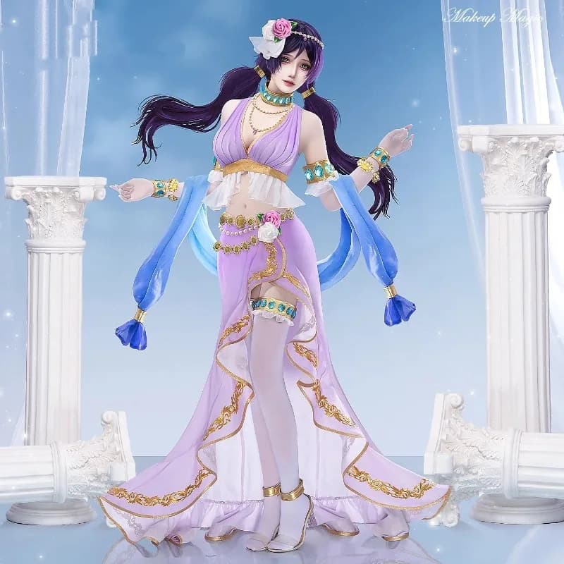 Costume da Cosplay di Nozomi Tojo da THREAD Lovelive, Uniforme per Feste a Tema Anime, Abbigliamento per Giochi di Ruolo di Halloween