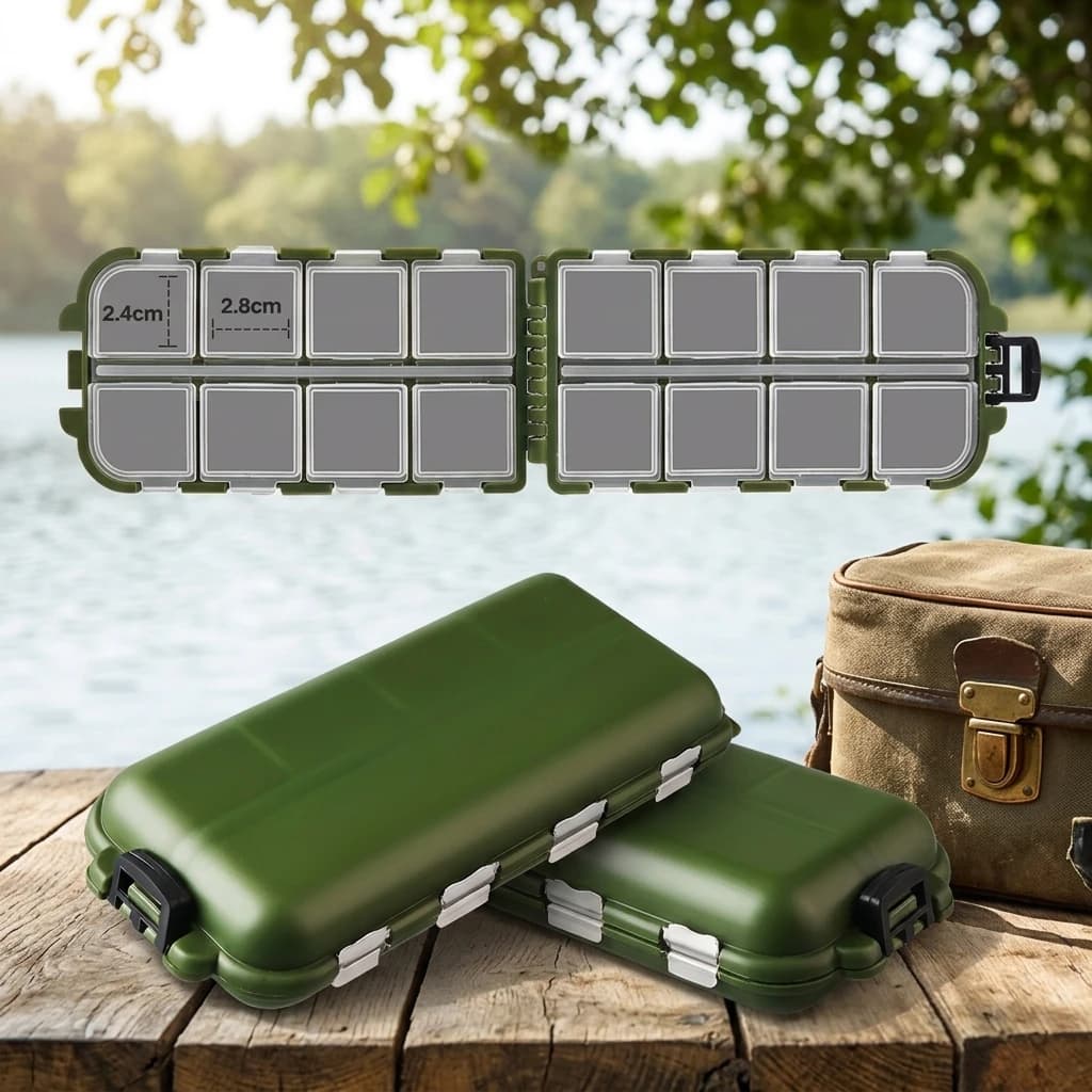 Lure Storage Box Waterproof Plastic Tackle Organizer for Fishing Accessories