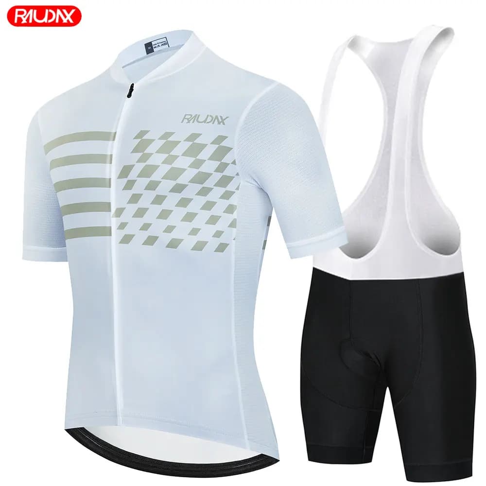 Maglia da ciclismo RAUDAX Set pantaloncini da ciclismo MTB classici da uomo Kit abbigliamento da bici Abbigliamento da bicicletta traspirante Maillot