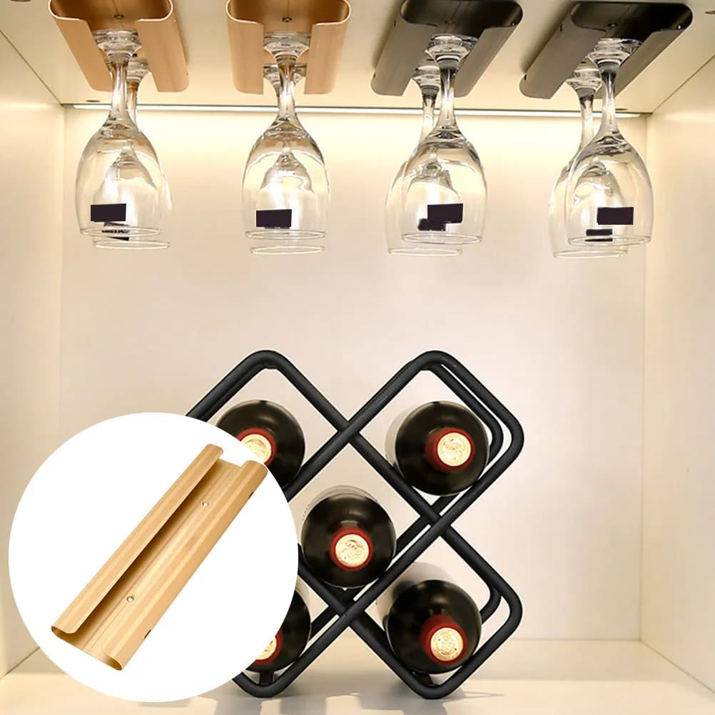 Creative Upside Down Wine Glass Holder Rack for Kitchen Bar Restaurant Goblet Stand Organizer Hanging Cup Shelf Dust Proof Easy