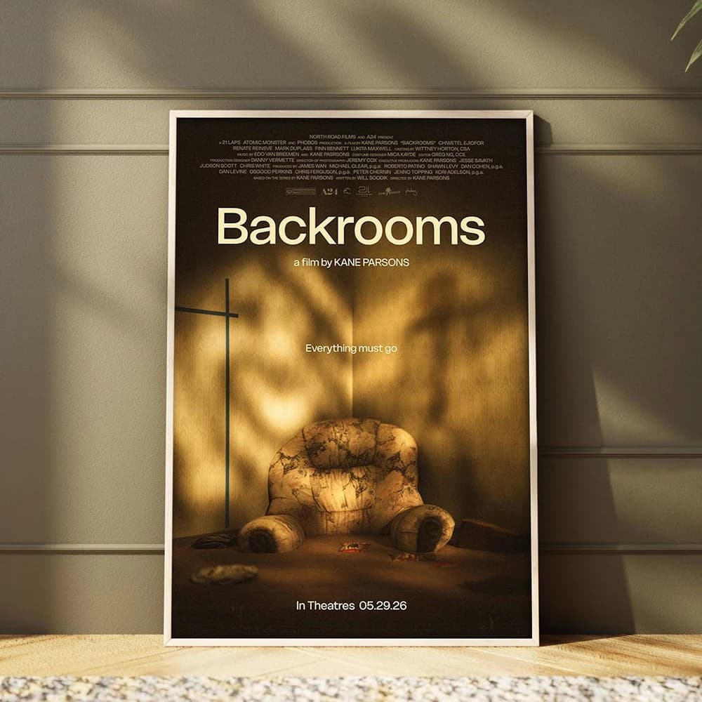Backrooms (2026) Movie Poster Canvas Wall Art Print Minimalist Decorative Painting for Home Bedroom Decor Fan Gifts