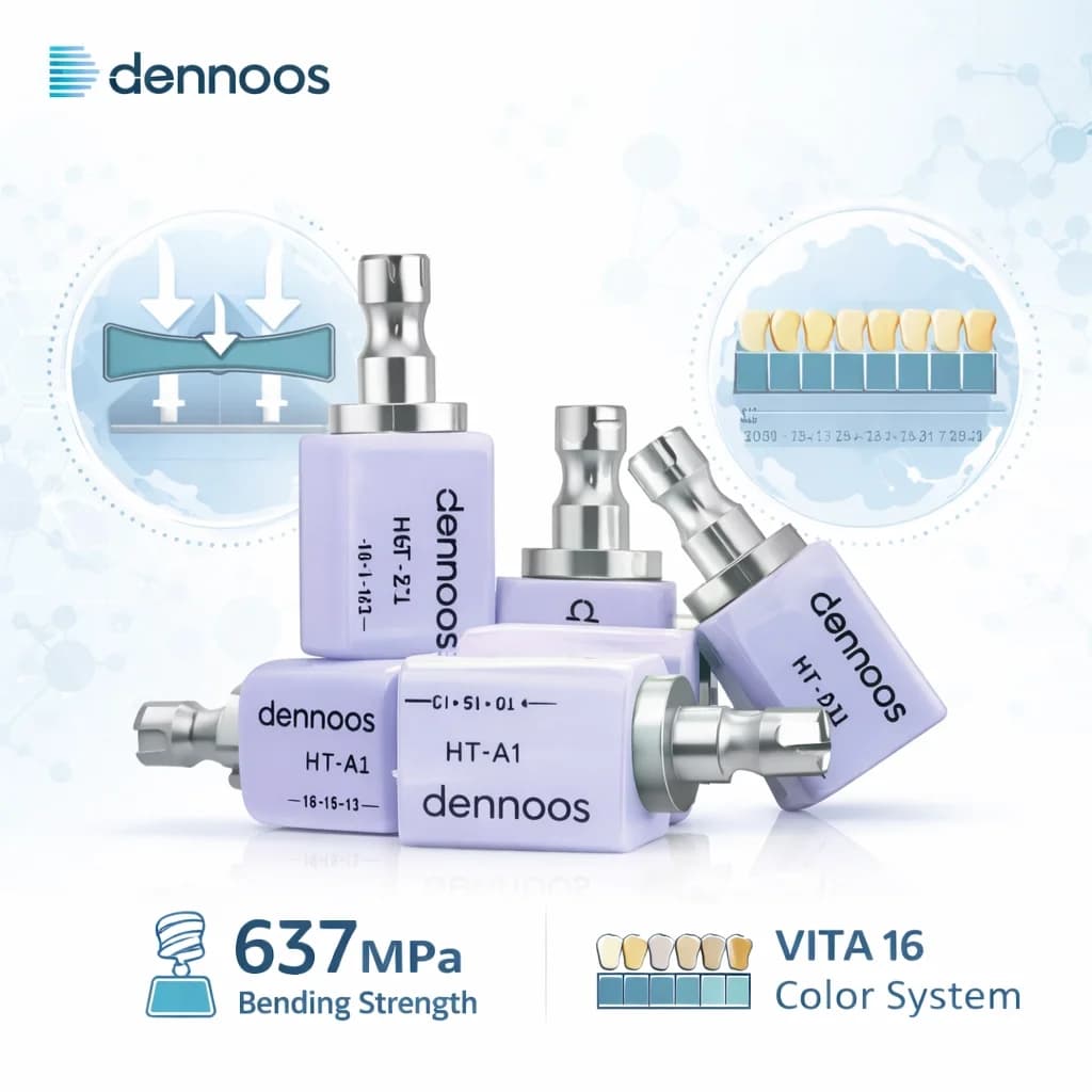 Lodden Disilicato di Litio Blocchi C14 Cubi di Ceramica di Vetro LT/MT/MO/HT Materiale di Laboratorio Dentale per CAD CAM Sirona Cerec Sistema di Fresatura