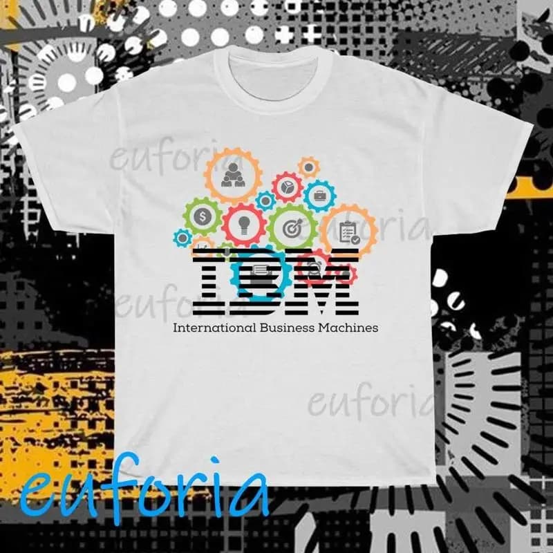 New shirt with IBM International Business Machines logo, funny size from S to 5XL