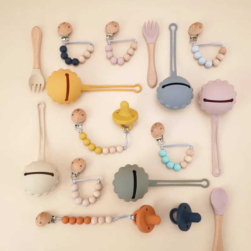 Non-Toxic Portable Pacifier Storage Container Box Soft Silicone Pacifier Holder Soother Case For Nipples Kids Teat Attachment