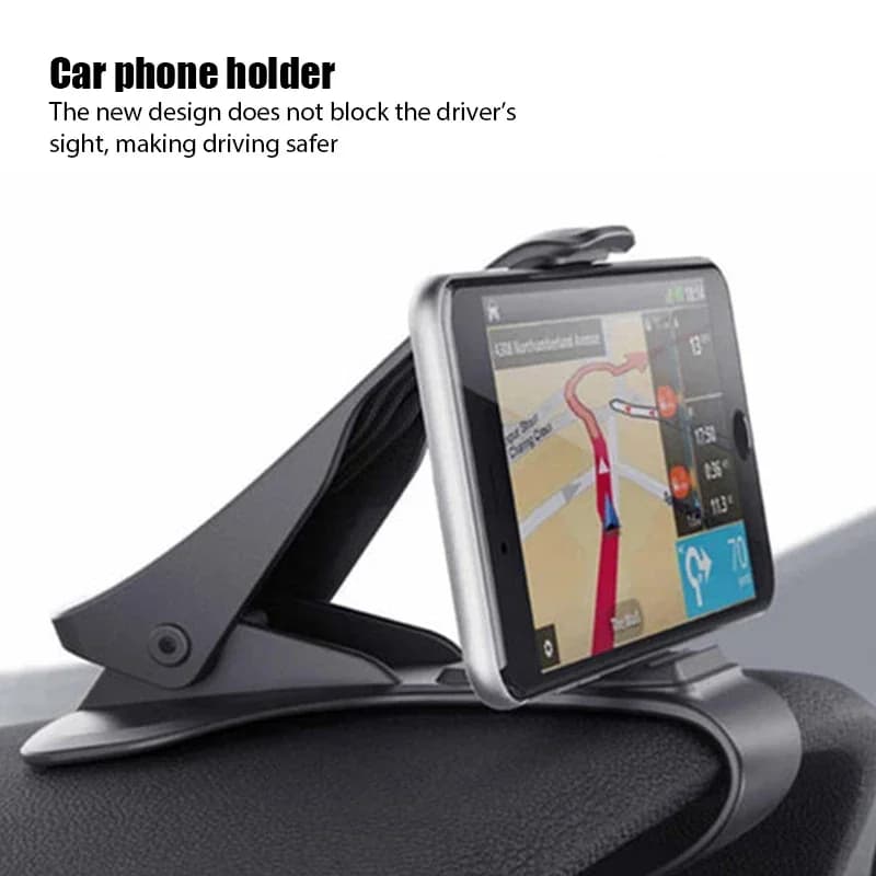 Supporto universale per telefono cellulare GPS per cruscotto per auto Supporto per supporto con clip facile Supporto per staffa di navigazione universale multifunzionale
