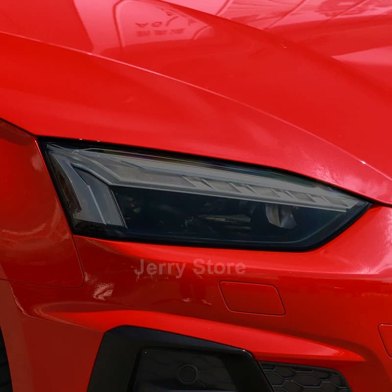 Auto Luce TPU Adesivo Per Audi A5 2017-2023 Auto Faro Pellicola Protettiva Faro di Riparazione Vinile Restauro Trasparente Nero