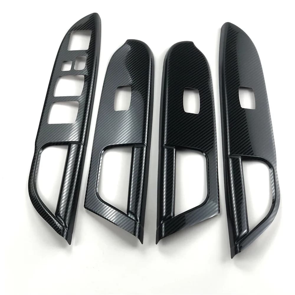 4 pz per Mitsubishi ASX Outlander Sport RVR 2010-2019 auto porta bracciolo finestra ascensore pulsante di controllo pannello copertura decorazione adesivo
